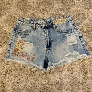 Patchwork shorts